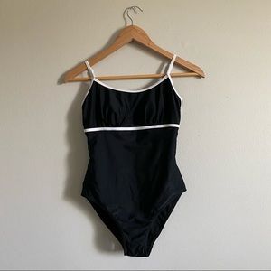 Exclusive Disney Parks Womens Black and White Mickey Mouse One Piece Swimsuit